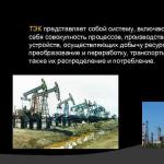 Prezentację na temat rosyjskiego przemysłu paliwowego przygotował student
