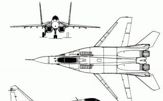 Caratteristiche operative del velivolo MIG 29